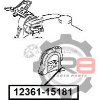 Подушка двигателя передняя - 4E, 5E, 4A, 5A R8 R58L 1 R812361-15181 1441276091 - Изображение 2