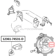 Подушка двигателя передняя (картридж) R8 1441276121 8RB4 XAH R812361-74531-D - Изображение 2
