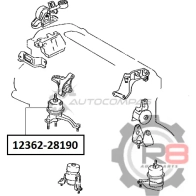 Подушка двигателя правая - 2AZ R8 EQY0 WAQ R812362-28190 1441276129 - Изображение 2