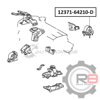 Подушка двигателя задняя (картридж) - 4E, 5E, 2C, 3C R8 R812371-64210-D I5 37GE0 1441276162 - Изображение 2