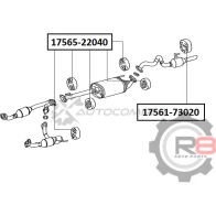 Крепление глушителя R8 Y 5U41 R817565-22040 1441276192 - Изображение 2