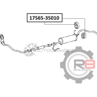 Крепление глушителя R8 HQUB JC R817565-35010 1441276193 - Изображение 2