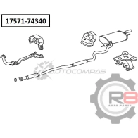 Крепление глушителя R8 XTO8 0 1441276198 R817571-74340 - Изображение 2