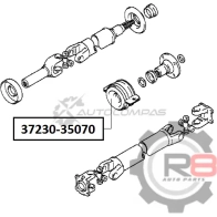 Подшипник подвесной R8 R837230-35070 1441276208 MQ2 GZM0 - Изображение 2