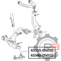 Опора шаровая переднего нижнего рычага (правая) R8 R843330-0N010 1 M6G9 1441276235 - Изображение 2