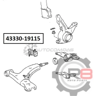 Опора шаровая переднего нижнего рычага R8 1441276236 R843330-19115 6 ZKHUWW - Изображение 2