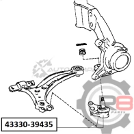 Опора шаровая переднего нижнего рычага R8 1441276244 R843330-39435 QFWHD H - Изображение 2