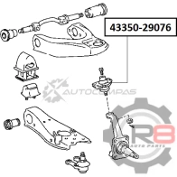 Опора шаровая переднего верхнего рычага - 2WD R8 TN3P 4D1 R843350-29076 1441276256 - Изображение 2