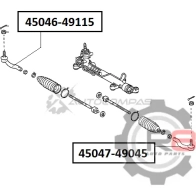 Наконечник рулевой (правый) R8 1441276274 R845046-49115 WY FGL - Изображение 2