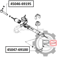 Наконечник рулевой (левый) - (01.1998 - 08.2002) R8 1441276284 HJ R6K R845047-69100 - Изображение 2