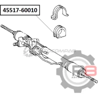 Втулка рулевой рейки - (хомут) R8 KZN X3L 1441276332 R845517-60010 - Изображение 2