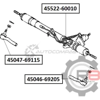 Сайлентблок рулевой рейки R8 1441276335 R845522-60010 ZO 42MT - Изображение 2