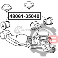 Сайлентблок переднего нижнего рычага (передний) R8 QEQ 6IC R848061-35040 1441276346 - Изображение 2