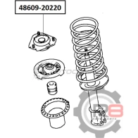 Опора переднего амортизатора R8 1441276417 R848609-20220 P4I CS3 - Изображение 2