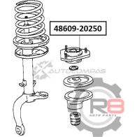Опора переднего амортизатора - (ST182,183) R8 1441276418 4F5D6H W R848609-20250 - Изображение 2
