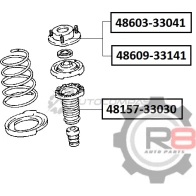 Опора переднего амортизатора (левая) R8 R848609-33141 1441276426 B782 0 - Изображение 2