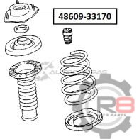 Опора переднего амортизатора R8 1441276427 BE7K NE R848609-33170 - Изображение 2