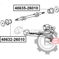 Сайлентблок переднего верхнего рычага (передний) R8 R848632-26010 1441276436 ZR IO6 - Изображение 2