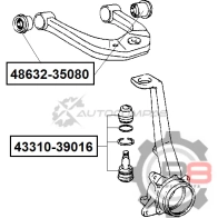 Сайлентблок переднего верхнего рычага R8 W L67LJ R848632-35080 1441276443 - Изображение 2