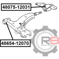 Сайлентблок переднего нижнего рычага (передний) R8 6 G2BCUX 1441276454 R848654-12070 - Изображение 2