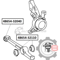 Сайлентблок переднего нижнего рычага (внутренний) R8 R848654-32040 J Z7660R 1441276460 - Изображение 2