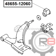 Сайлентблок переднего нижнего рычага (задний) R8 R848655-12060 1441276471 QG TDN - Изображение 2