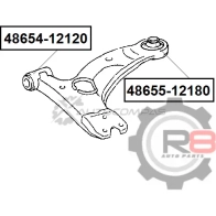Сайлентблок переднего нижнего рычага (задний) R8 1441276473 R848655-12180 ZD TTVZ - Изображение 2