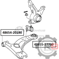 Сайлентблок переднего нижнего рычага (задний) - (цельнолитой) R8 R848655-12200 JV0 U5 1441276474 - Изображение 2