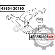 Сайлентблок переднего нижнего рычага (задний) R8 Q 47YKW 1441276477 R848655-20140 - Изображение 2