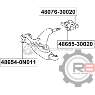 Сайлентблок переднего нижнего рычага (задний) R8 R848655-30020 68PUK D 1441276484 - Изображение 2