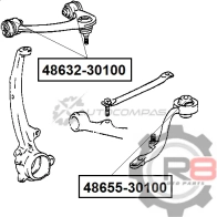Сайлентблок переднего косого рычага - 4WD R8 R848655-30100 HVBW NY 1441276486 - Изображение 2