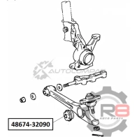 Сайлентблок переднего нижнего рычага (половинка) R8 3 GNS8 R848674-32090 1441276506 - Изображение 2