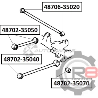 Сайлентблок заднего продольного рычага (верхнего) R8 1441276517 R848702-35050 W6A 69 - Изображение 2