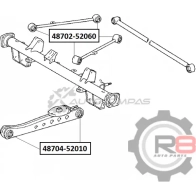 Сайлентблок заднего нижнего продольного рычага R8 YD QMD 1441276525 R848704-52010 - Изображение 2