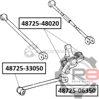 Сайлентблок заднего продольного рычага (передний) R8 LP77 B3B R848725-06350 1441276549 - Изображение 2