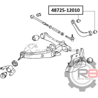 Сайлентблок заднего верхнего поперечного рычага R8 1441276551 O 8L9A R848725-12010 - Изображение 2