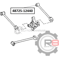 Сайлентблок заднего поперечного рычага (заднего) R8 R848725-12440 1441276555 Z0PCHT 9 - Изображение 2