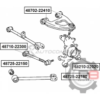 Сайлентблок задней цапфы R8 GG 77Q R848725-22180 1441276566 - Изображение 2