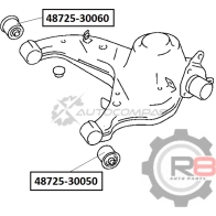 Сайлентблок заднего нижнего рычага (внутренний) R8 MCX BL R848725-30060 1441276569 - Изображение 2