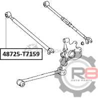 Сайлентблок заднего поперечного рычага R8 Z38 1G 1441276596 R848725-T7159 - Изображение 2