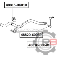 Тяга переднего стабилизатора (левая) R8 1441276637 R848810-60040 3PKI1 CG - Изображение 2