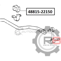 Втулка переднего стабилизатора - d26 R8 R848815-22150 H G6XQK6 1441276654 - Изображение 2
