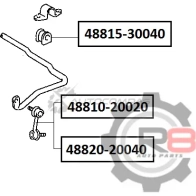 Втулка переднего стабилизатора - d20 R8 R848815-30040 KS A3AQ 1441276667 - Изображение 2
