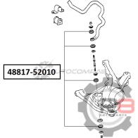 Втулка тяги переднего стабилизатора R8 R848817-52010 1441276710 7HC3 L8 - Изображение 2