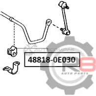 Втулка заднего стабилизатора - d14 (2.7) R8 R848818-0E030 1441276713 YK3 3V - Изображение 2