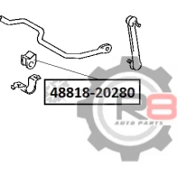 Втулка заднего стабилизатора - d13 R8 K7EQX6 W R848818-20280 1441276716 - Изображение 2
