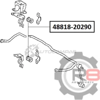 Втулка заднего стабилизатора - d15 R8 5 4018 R848818-20290 1441276717 - Изображение 2