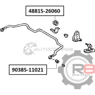 Втулка тяги переднего стабилизатора (с втулкой) - d10 R8 1ELK T R890385-11021 1441276796 - Изображение 2