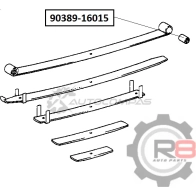 Сайлентблок рессоры - 16 x 41 x 83 R8 I8DTG 30 R890389-16015 1441276817 - Изображение 2