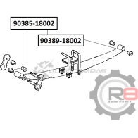 Втулка передней рессоры (серьги) R8 R890389-18002 1441276821 P M0D4A4 - Изображение 2